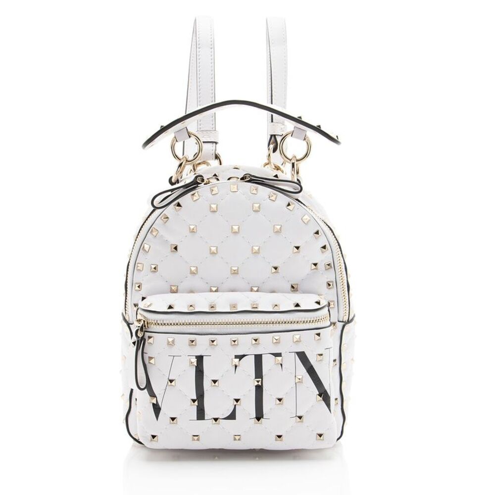 Valentino Leather Rockstud Spike Mini Backpack